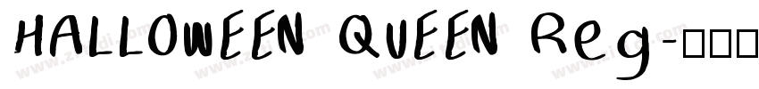 HALLOWEEN QUEEN Reg字体转换